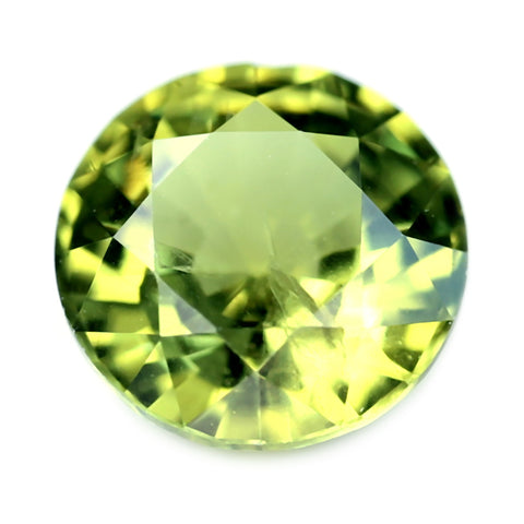 0.58ct Certified Natural Green Sapphire