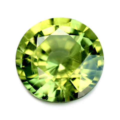 0.77ct Certified Natural Green Sapphire