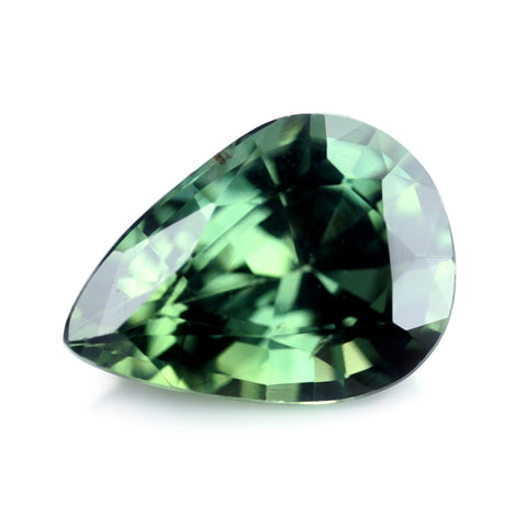 1.07ct Certified Natural Green Sapphire