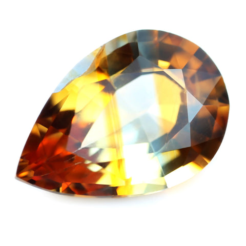 0.73ct Certified Natural Orange Sapphire