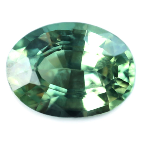 0.68ct Certified Natural Green Sapphire