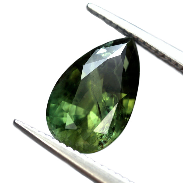 2.20ct Certified Natural Green Sapphire