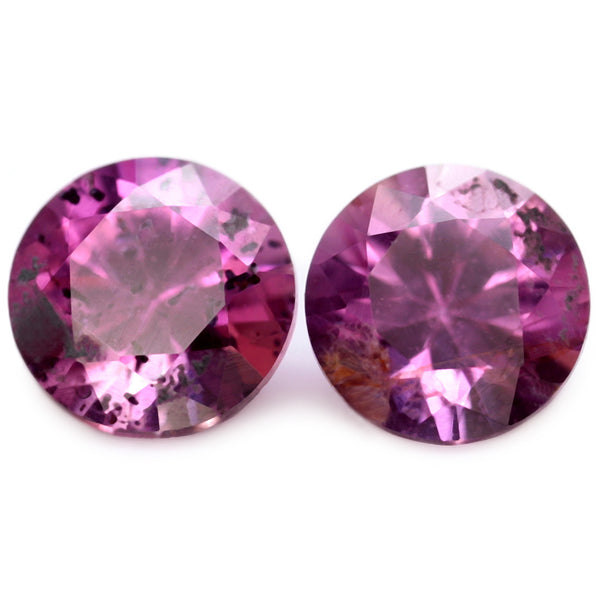 0.61ct Certified Natural Pink Sapphire Matching Pair
