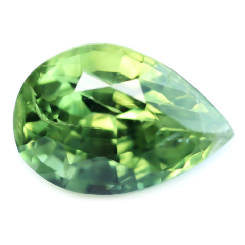 0.59ct Certified Natural Green Sapphire