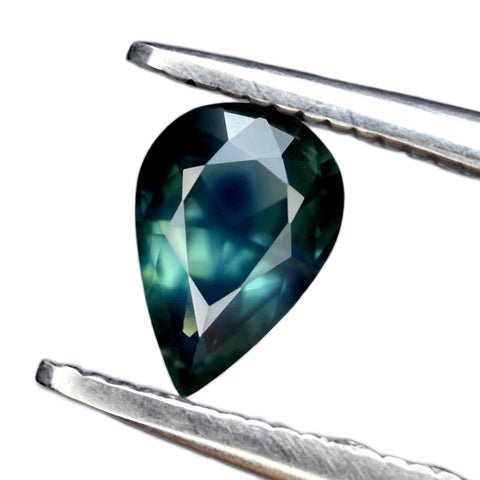 0.64ct Certified Natural Teal Sapphire