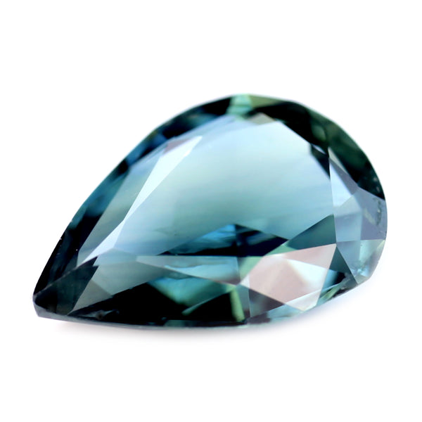0.74ct Certified Natural Teal Sapphire