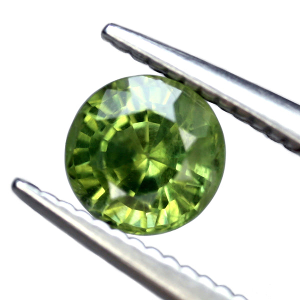 0.74ct Certified Natural Green Sapphire