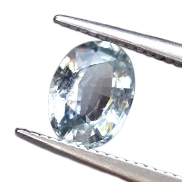 0.82ct Certified Natural White Sapphire