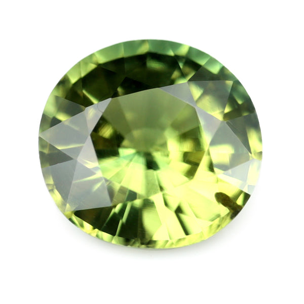 0.87ct Certified Natural Green Sapphire