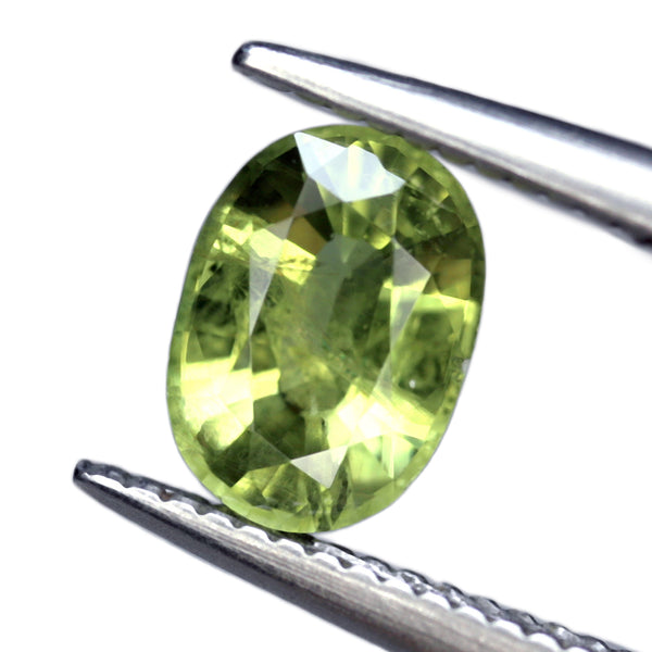 0.87ct Certified Natural Green Sapphire