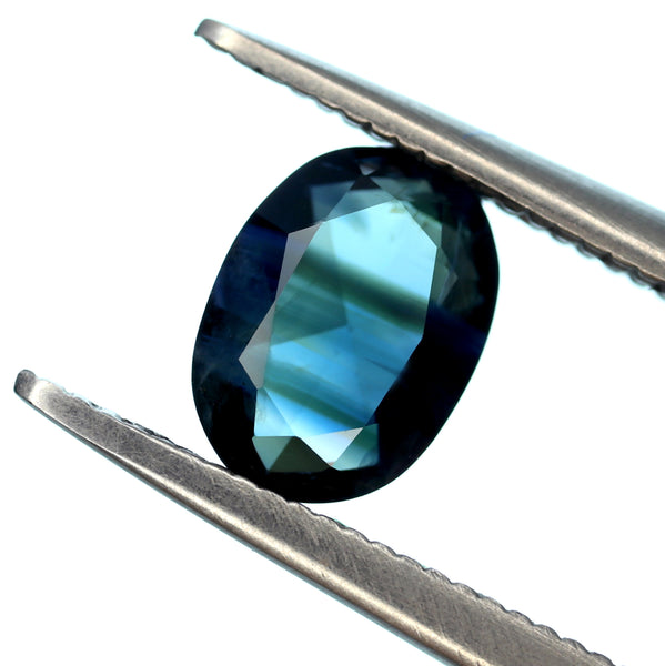 1.15ct Certified Natural Teal Sapphire