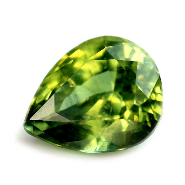 0.83ct Certified Natural Green Sapphire