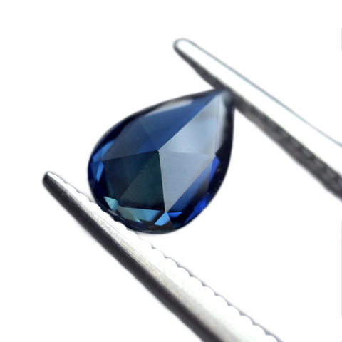 0.66ct Certified Natural Teal Sapphire