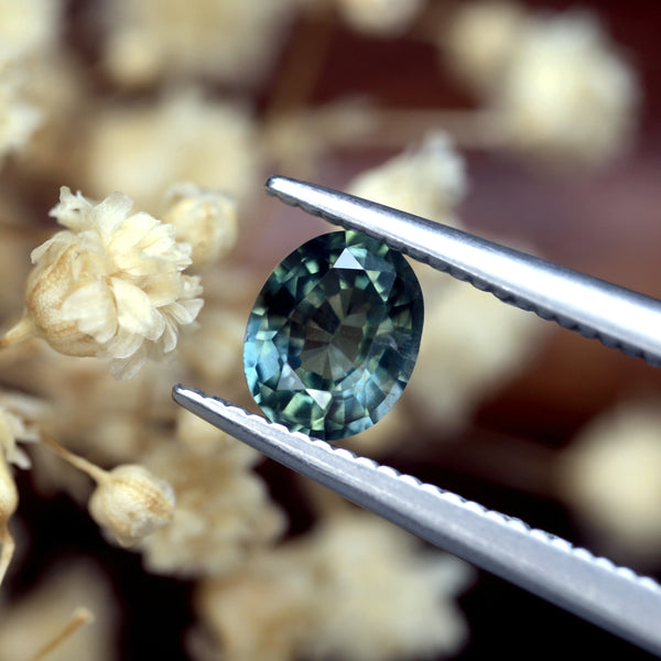 0.59ct Certified Natural Teal Sapphire