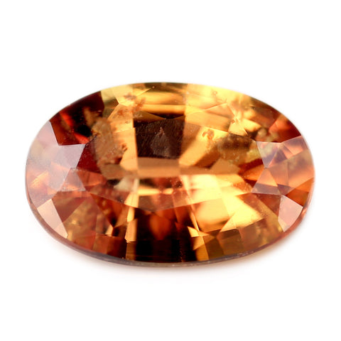 0.72ct Certified Natural Orange Sapphire