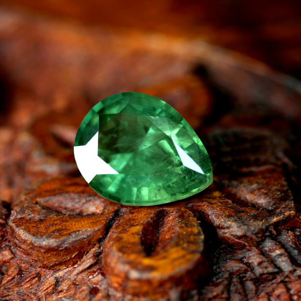 2.29ct Certified Natural Green Sapphire