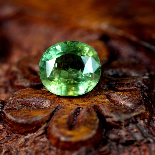 2.36ct Certified Natural Green Sapphire