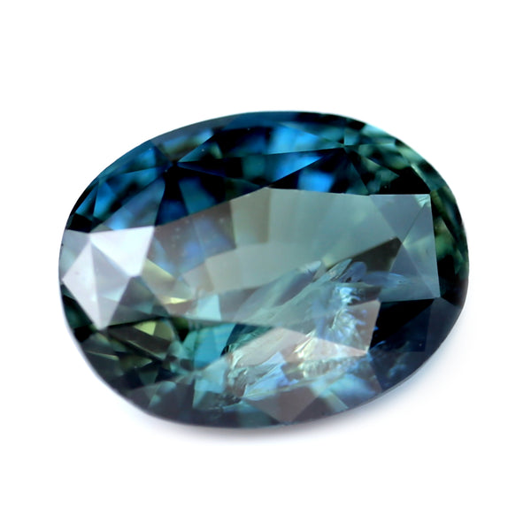 1.00ct Certified Natural Teal Sapphire