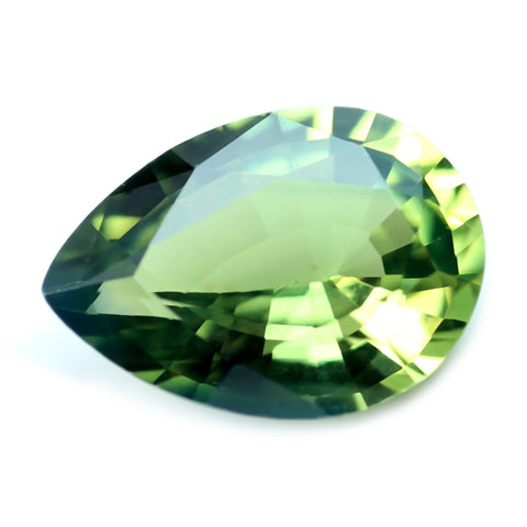 0.77ct Certified Natural Green Sapphire