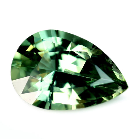 0.75ct Certified Natural Green Sapphire