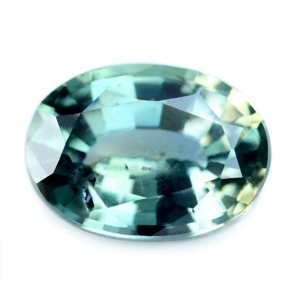 0.90ct Certified Natural Green Sapphire