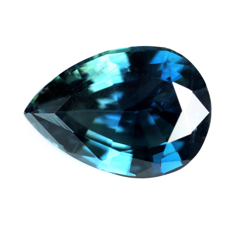 0.91ct Certified Natural Teal Sapphire