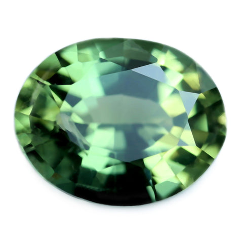0.76ct Certified Natural Green Sapphire