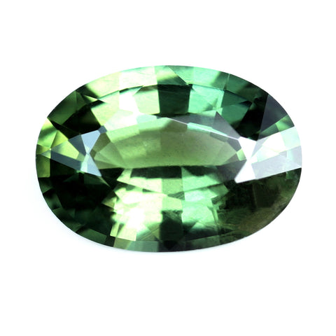 0.80ct Certified Natural Green Sapphire