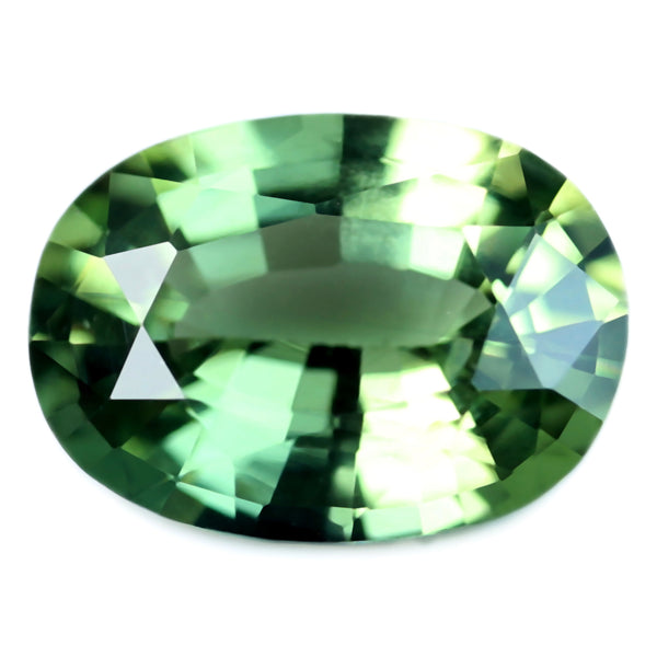 0.73ct Certified Natural Green Sapphire