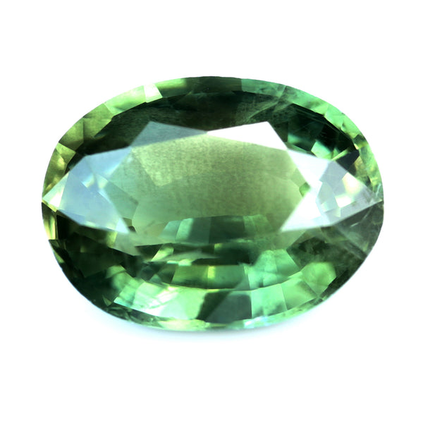 1.25ct Certified Natural Green Sapphire