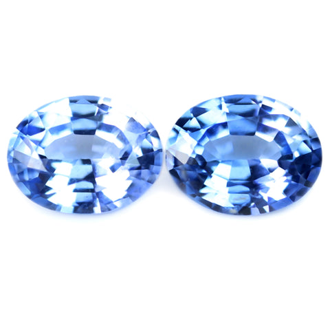 0.67ct Certified Natural Blue Sapphire Matching Pair