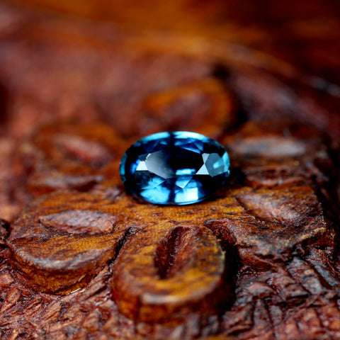 0.66ct Certified Natural Blue Sapphire