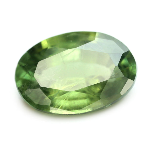 0.90ct Certified Natural Green Sapphire