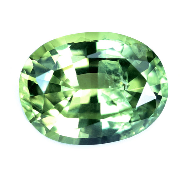0.84ct Certified Natural Green Sapphire
