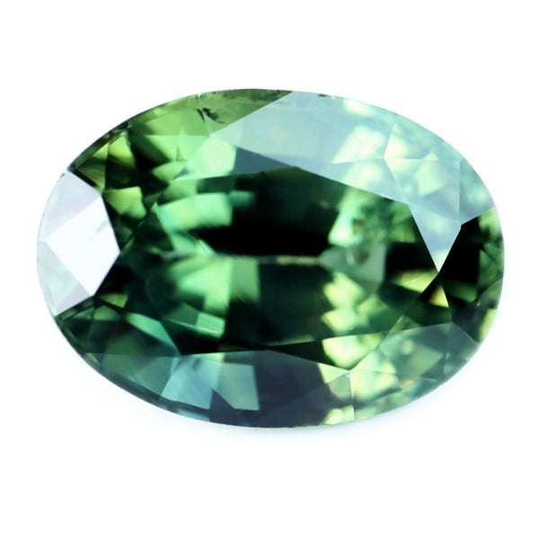 0.78ct Certified Natural Green Sapphire