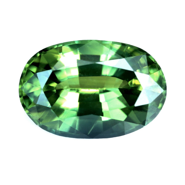 0.90ct Certified Natural Green Sapphire