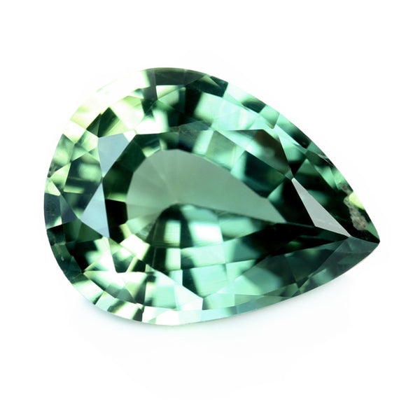 0.90ct Certified Natural Green Sapphire
