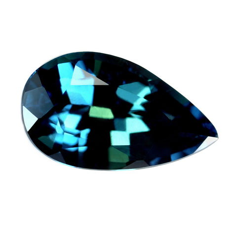 0.76ct Certified Natural Teal Sapphire
