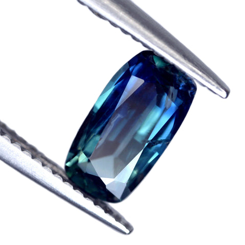 0.77ct Certified Natural Teal Sapphire