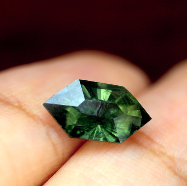 3.04ct Certified Natural Green Sapphire