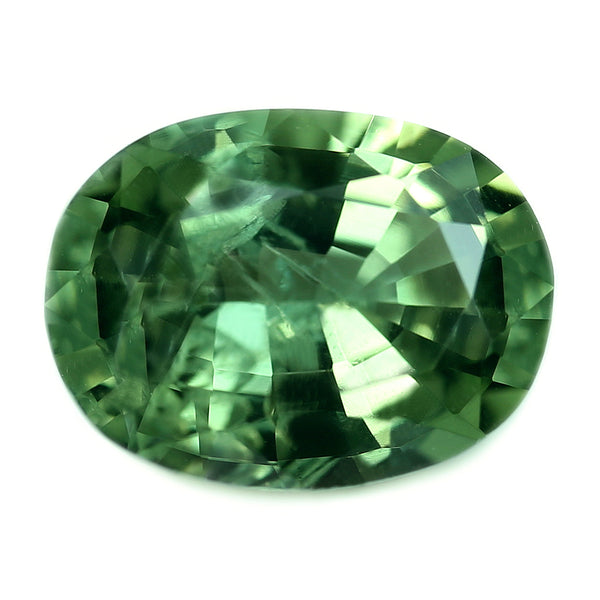 0.84ct Certified Natural Green Sapphire
