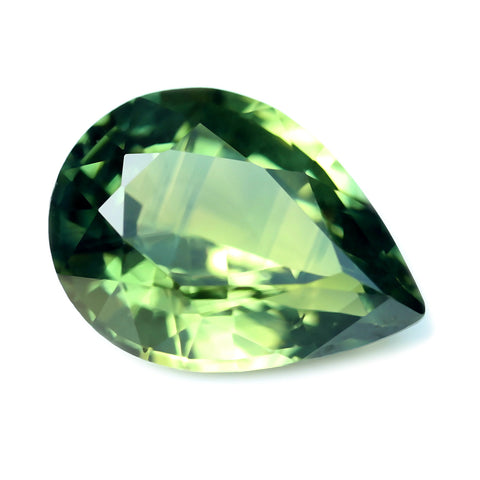 0.77ct Certified Natural Green Sapphire