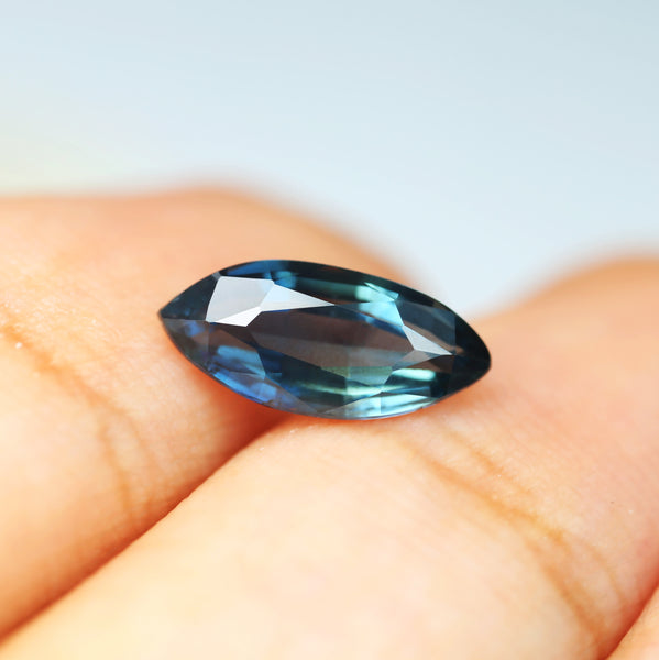 1.29ct Certified Natural Teal Sapphire