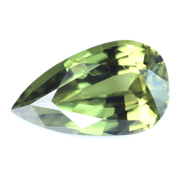 0.82ct Certified Natural Green Sapphire