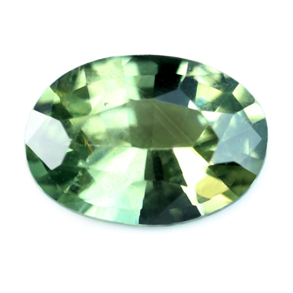 0.61ct Certified Natural Green Sapphire