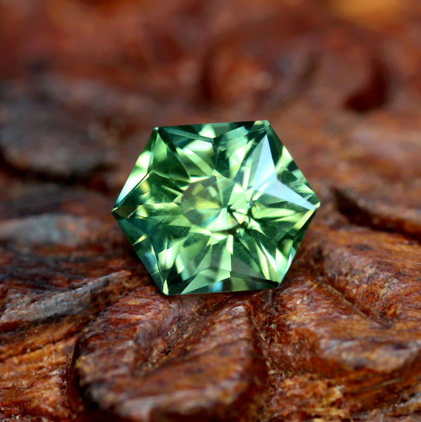 1.11ct Certified Natural Teal Sapphire
