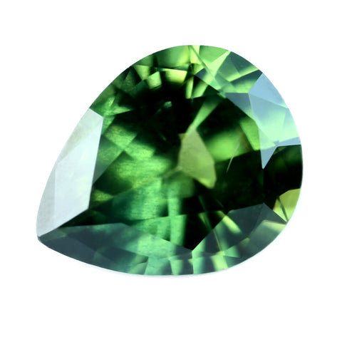 0.67ct Certified Natural Green Sapphire