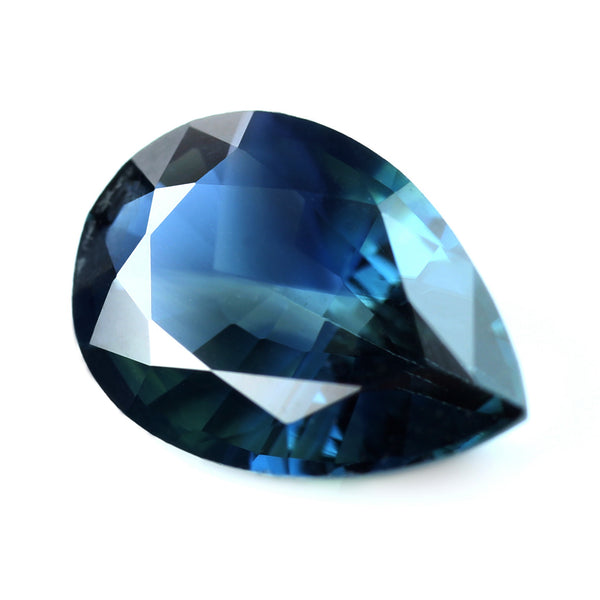 1.11ct Certified Natural Teal Sapphire