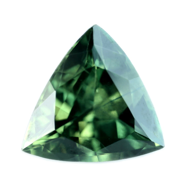 0.74ct Certified Natural Green Sapphire