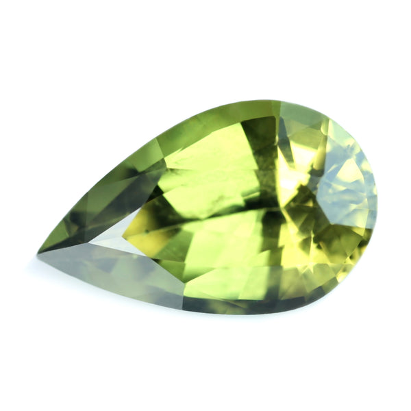 0.77ct Certified Natural Green Sapphire